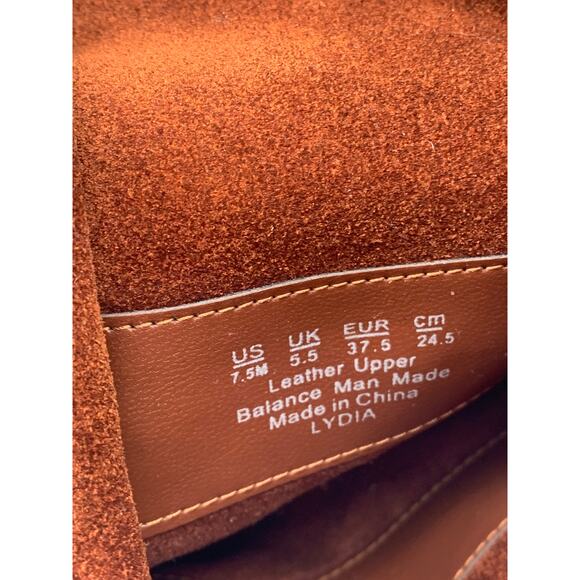 DR. SCHOLL'S Women's Cognac Leather Lydia Round-Toe Knee-High Boots SZ 7.5 - Picture 11 of 12